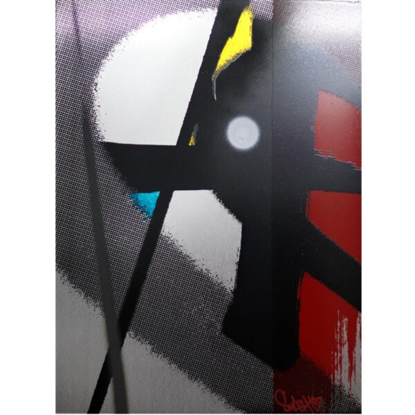 Sérigraphie SMASH137 sur plaque d'aluminium